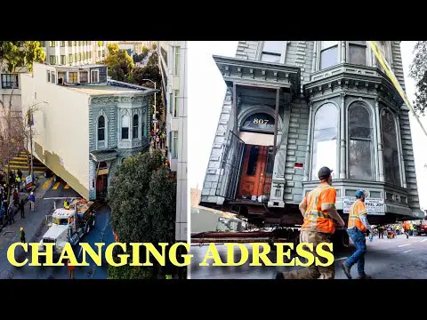 139 Year Old Victorian Home Moved By Truck In San Francisco