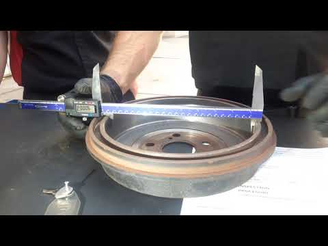 How to measure brake shoes and drums