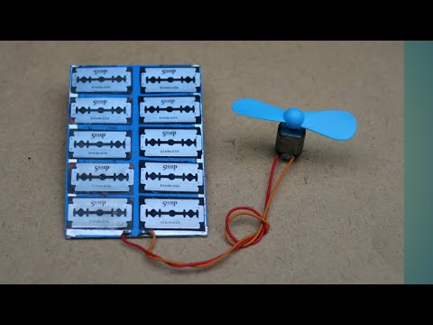 How To Make Solar Panel At Home Using Blades | Solar Cell At Home
