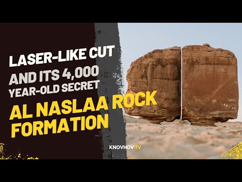 The 4,000-year-old Al Naslaa Rock Formation has a Mystery Laser-like Cut through its Center