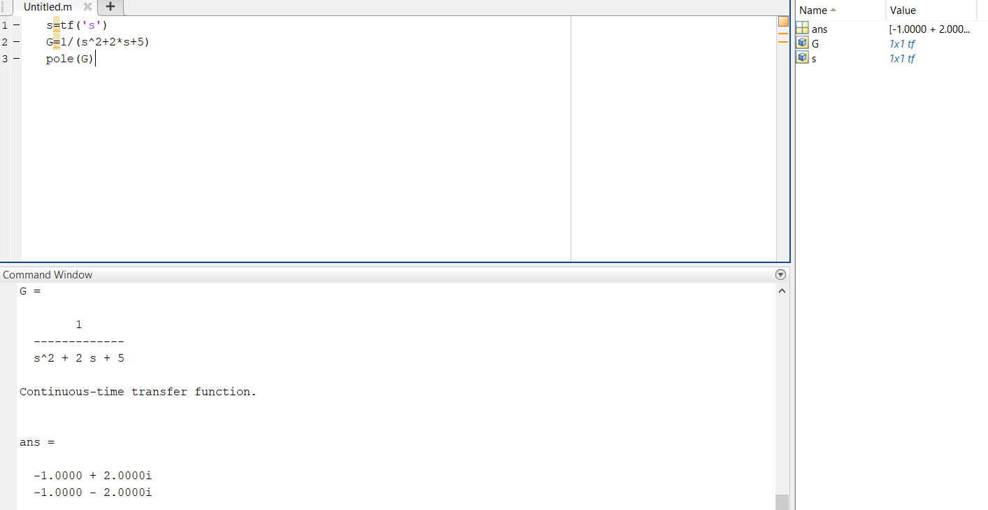 Transfer Functions In Matlab: How To Find The System Stability ...