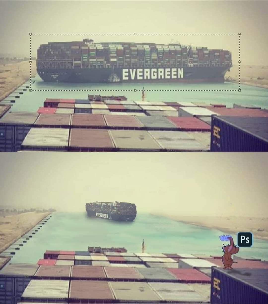 Ever Given ship which carries container boxes was stuck in the middle of Suez canal blocking the entire shipping trade activities happening through this world-famous trade route. For now, more than 300 ships are waiting on either side of the Suez canal until solve the issue and the estimation of 10 billion dollars trade loss occurs per day.