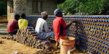 Nigerian Houses are being Bottled Up! 14,000 Plastic Bottles to Build a House