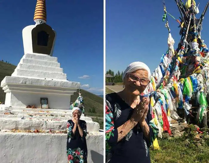 A 91-year-old grandma traveled around the world alone, sharing her journey on Facebook
