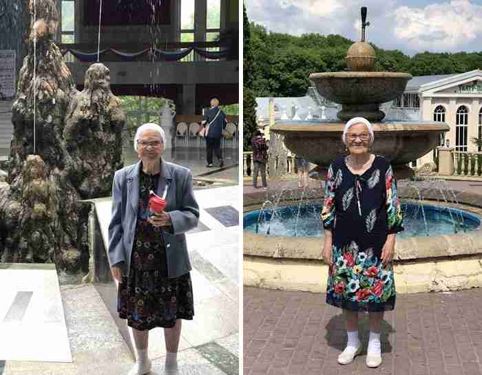 A 91-year-old grandma traveled around the world alone, sharing her journey on Facebook