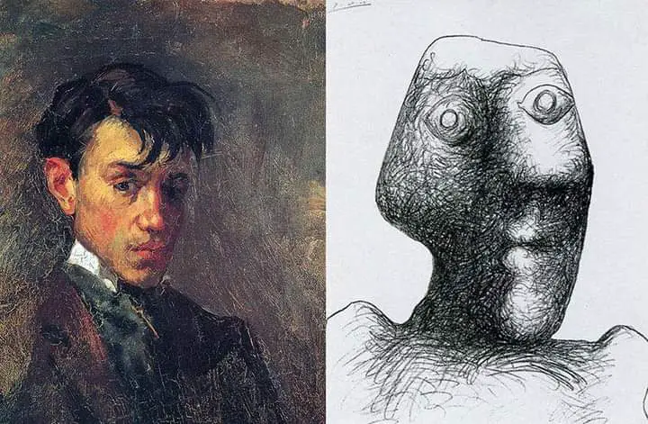 Evolution of Pablo Picasso’s Self-Portraits: Age 15 to Age 90