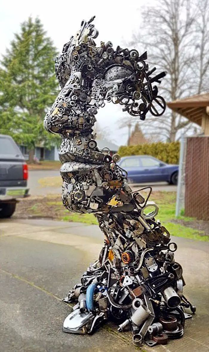 Brian Mock's Magic of Turning Recycled Metal into Whole New Level Art Brian Mock turns scrap into stunning sculptures! Discover 31 recycled metal art & eco-friendly sustainable designs in this upcycled art masterpiece.