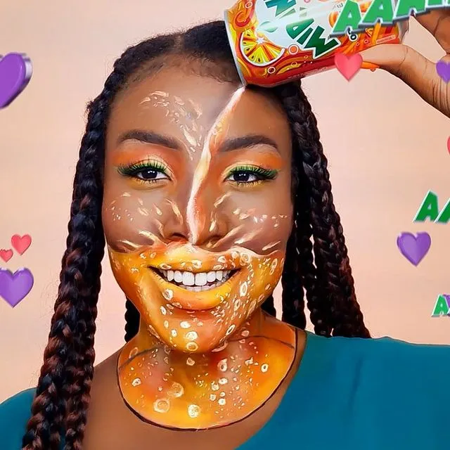 This Makeup Artist Creates Optical illusions on Her Face with Cosmetics, and her photos went viral