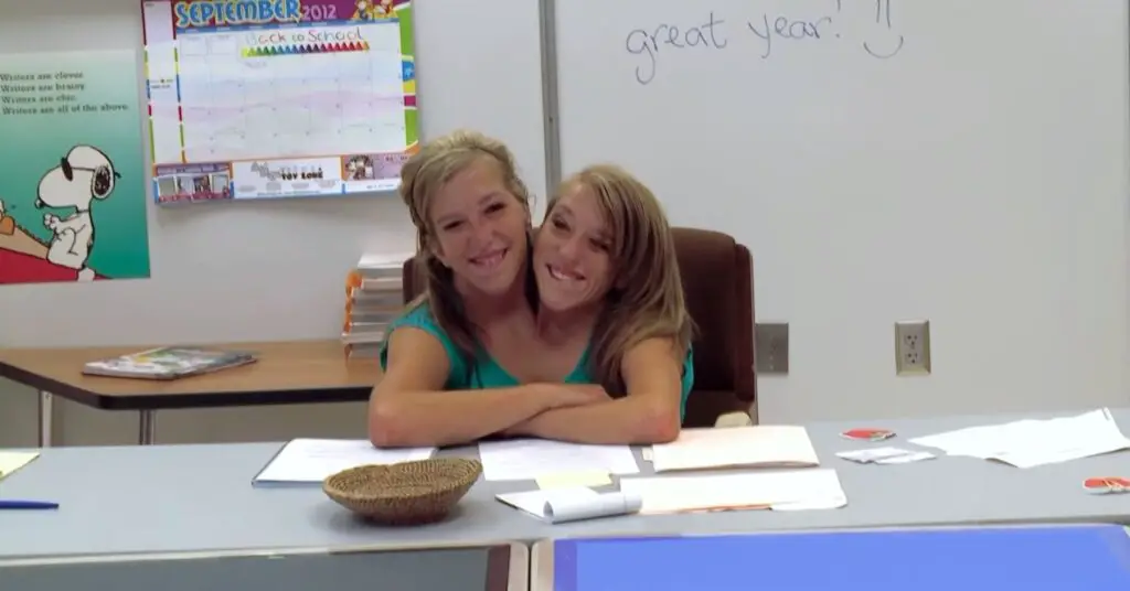 Brittany and Abby Hensel are serving in a Minnesota school as fifth-grade teachers