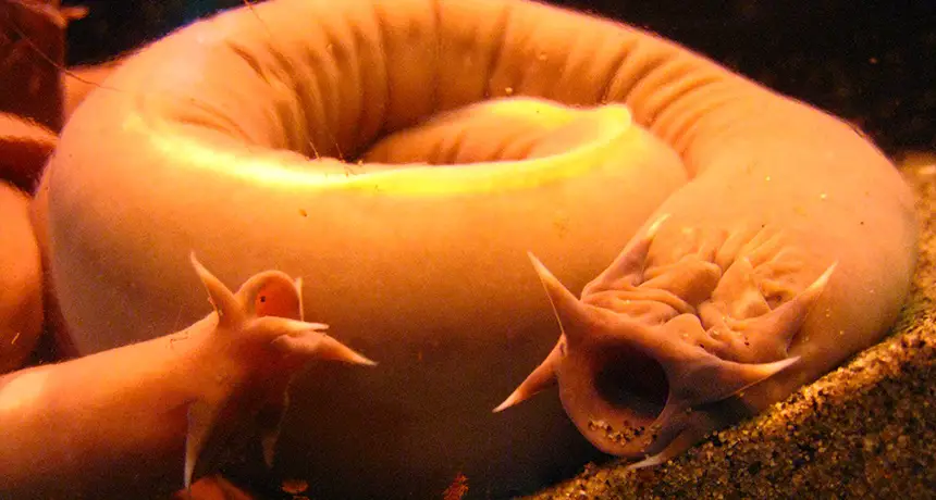 The Slime releasing by Hagfish in a threat, Expands by 10,000 times in less than half a second