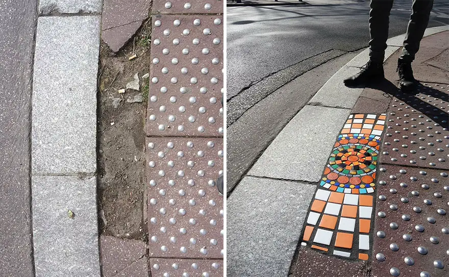 Potholes to Masterpieces: Ememem's Vibrant Mosaic Art Brings Life to Roads. 30 Amazing Artworks!