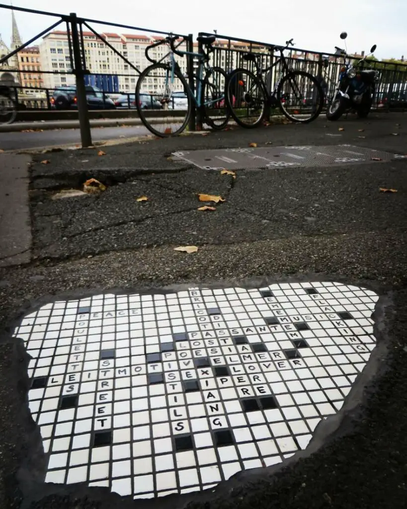 Potholes to Masterpieces: Ememem's Vibrant Mosaic Art Brings Life to Roads. 30 Amazing Artworks!