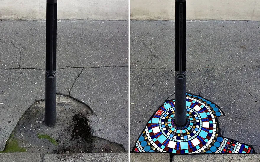 Potholes to Masterpieces: Ememem's Vibrant Mosaic Art Brings Life to Roads. 30 Amazing Artworks!