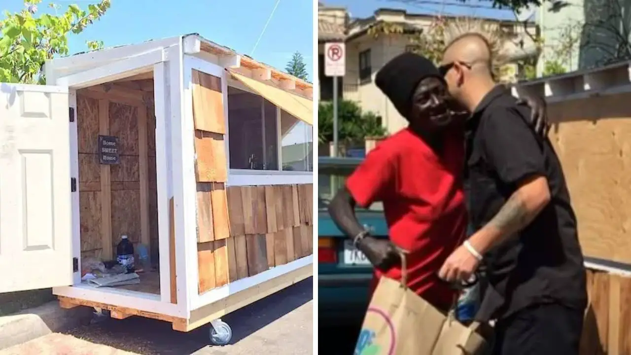 One Man’s Inspiring Journey to Build a Tiny House and Save a Homeless Woman from a Decade of Sleeping in the Dirt!
