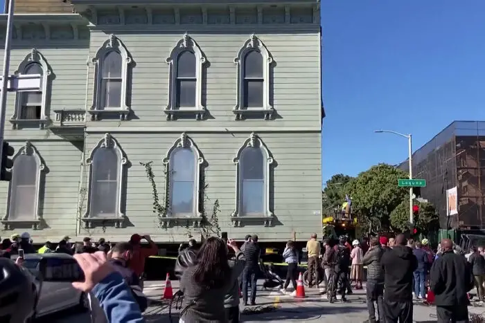 San Francisco broker invests $400K to transport $2.6M historic victorian mansion by truck Tim Brown spends $400K to move $2.6M Victorian mansion in SF! Historic home relocation stuns in viral San Francisco real estate feat.