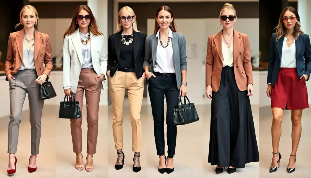 Finding the right mix of style and professionalism in business casual outfits for women can be tough. Women's business casual attire should show confidence and style, making a strong impression at work. This guide will show you professional outfits for women that fit different office settings and personal styles.