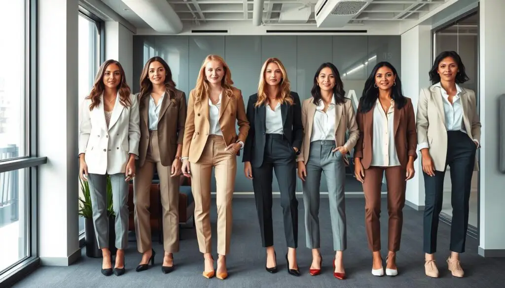 Finding the right mix of style and professionalism in business casual outfits for women can be tough. Women's business casual attire should show confidence and style, making a strong impression at work. This guide will show you professional outfits for women that fit different office settings and personal styles.