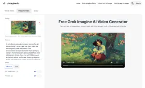 Grok Imagine 0.9 turns text prompts into viral-style videos with fast rendering and Spicy Mode. Create high-quality visuals free online using Grok Imagine AI on XImagine.io.