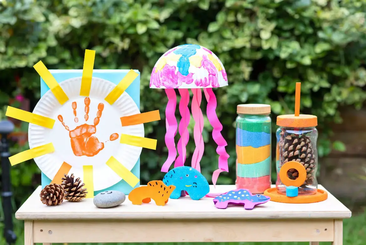 21 Fun Summer Kids Crafts with Simple Instructions