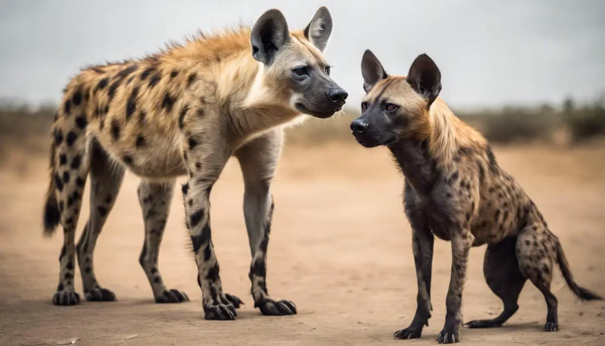 Delve into the comparison between hyenas and domestic dogs to uncover the unique characteristics and behaviors that distinguish these fascinating carnivores from our beloved canine companions. #HyenasVsDogs #AnimalComparison #WildlifeFacts